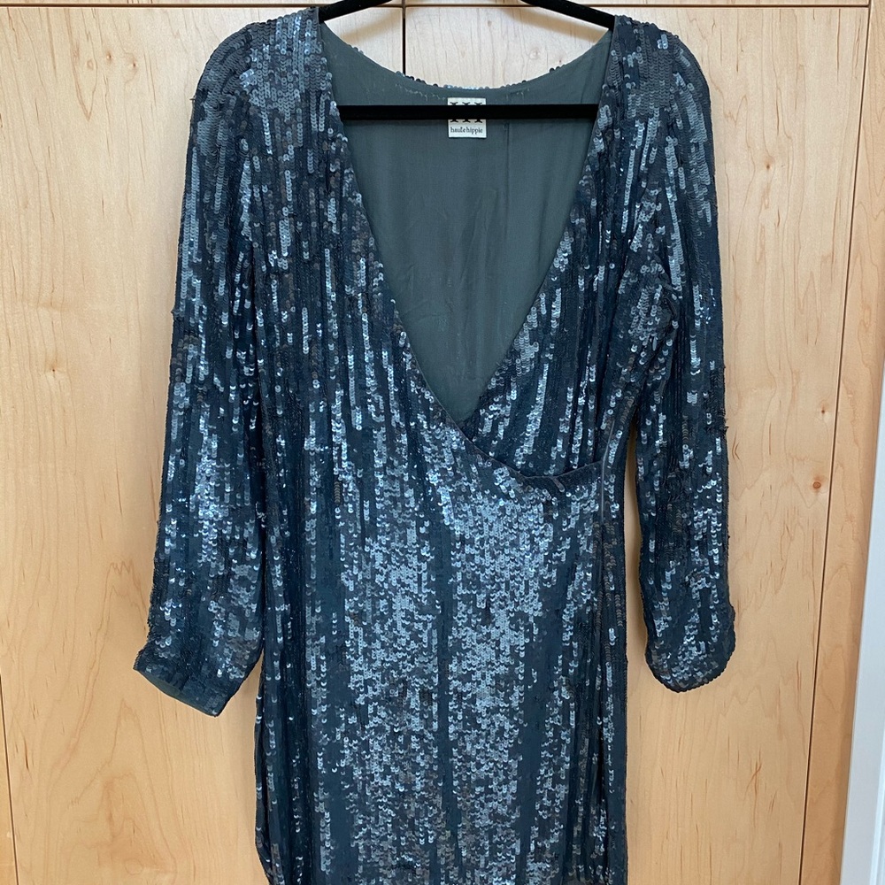Vintage Haute Hippie Sequin Dress